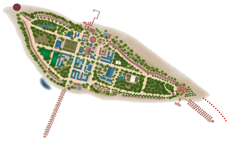 Meeru Island Map